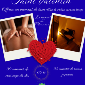 Offre Saint Valentin "Le moment de Monsieur"