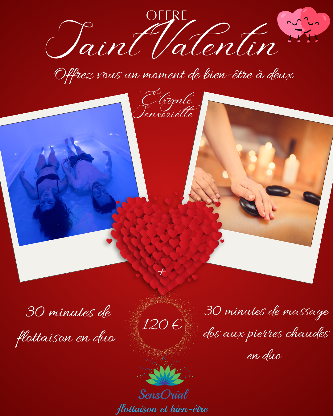 Offre Saint Valentin : "Etreinte sensorielle"