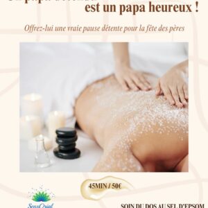 Offre fête des pères : Soin du dos au sel d'Epsom